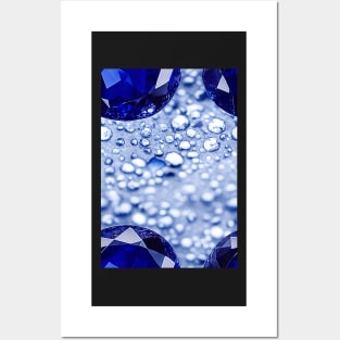 Jewel Pattern - Blue Sapphire, for a bit of luxury in your life! #3 Posters and Art